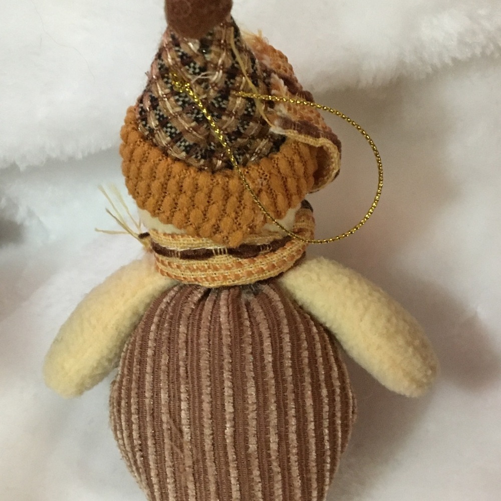 Cute Snowman Plush with Orange Hat - Picture 2 of 2